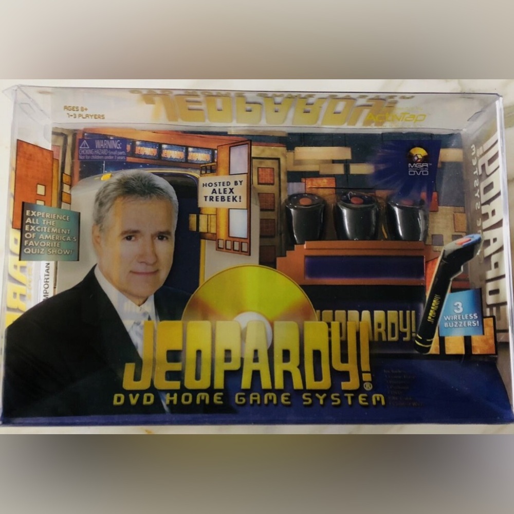 Jeopardy DVD Home System Quiz Game w/ Wireless Buzzers NEW